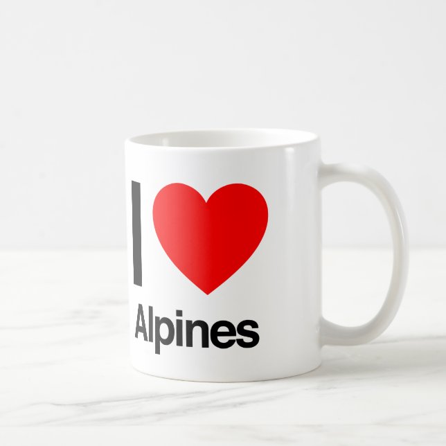 i kärlek alpina kaffemugg (Höger)