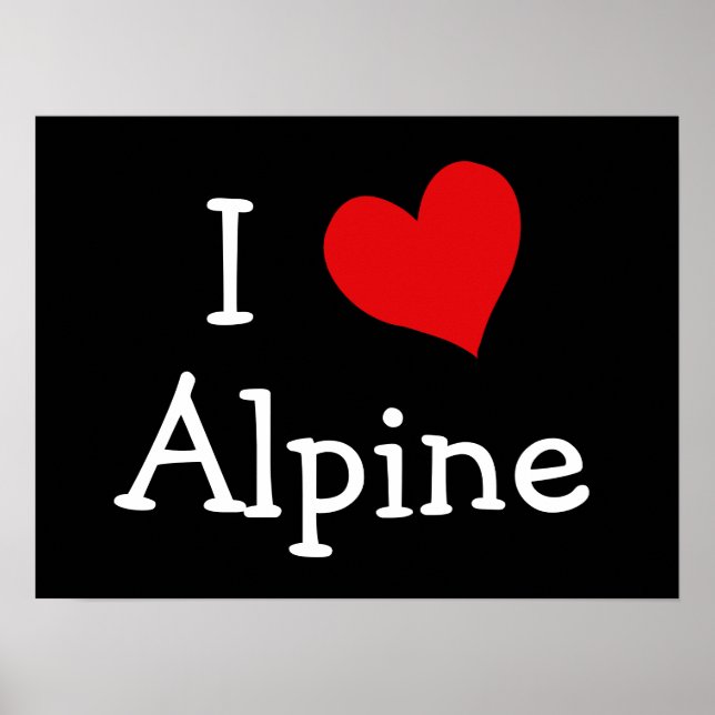 I Kärlek Alpine Poster (Framsidan)