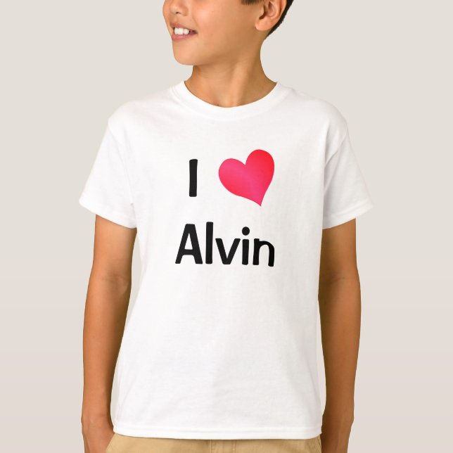 I Kärlek Alvin Tee Shirt (Framsida)