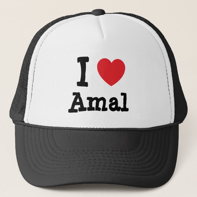 I kärlek Amal Hjärt T-Shirt Keps (Framsida)
