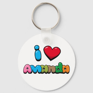 I Kärlek Amanda Nyckelring