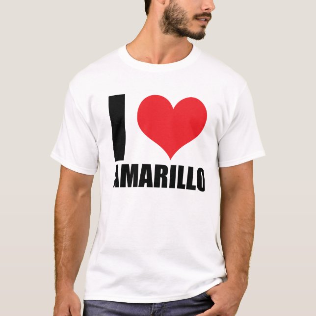 I kärlek Amarillo T Shirt (Framsida)