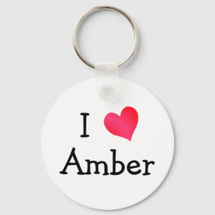 I Kärlek Amber Nyckelring