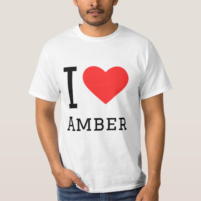 I kärlek amber t shirt (Framsida)