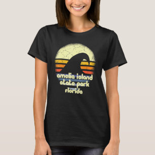 I Kärlek Amelia-öns nationalpark Florida Ocean Wav T Shirt