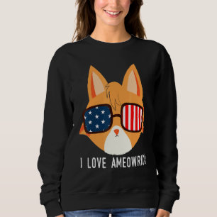 I Kärlek Ameowrica American Orange Tabby katt Pet T Shirt