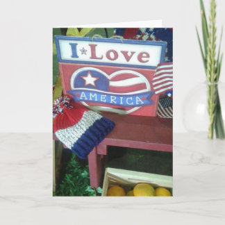 I Kärlek America Card Kort
