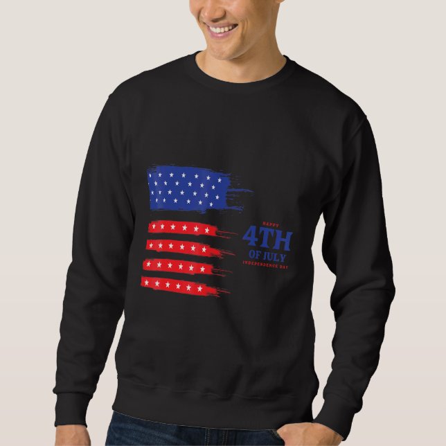 i kärlek america lång ärmad tröja (Framsida)