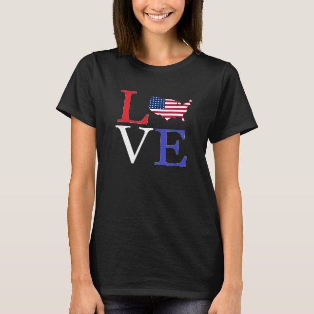I Kärlek America T-Shirt (Framsida)