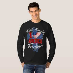 I Kärlek Amerika 4:e juli, Manar-Shirt Black T Shirt