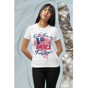 I Kärlek Amerika 4 juli 2011 Kvinnor T-Shirt