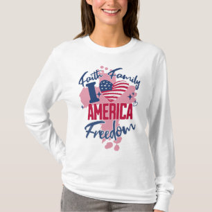 I Kärlek Amerika 4 juli 2011 T Shirt