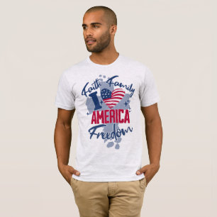 I Kärlek Amerika 4 juli Manar-Shirt T Shirt
