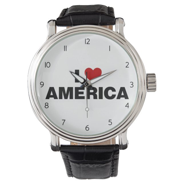 I Kärlek Amerika Armbandsur (Framsida)