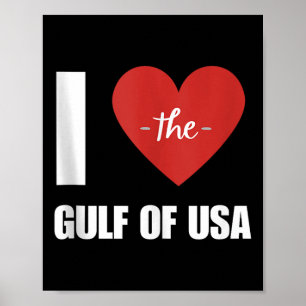 I Kärlek Amerika Bukt Mexikos president Trump Bukt Poster