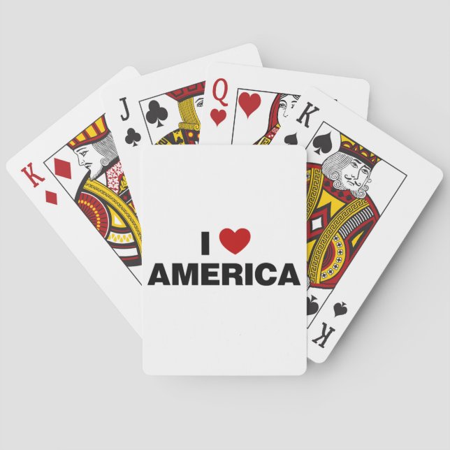 I Kärlek Amerika Casinokort (Baksidan)