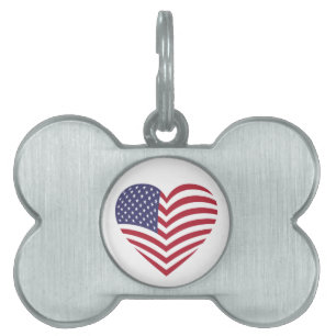 I KÄRLEK AMERIKA ID-bricka HUSDJUR