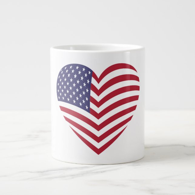 I KÄRLEK AMERIKA JUMBO MUGG (Framsidan)