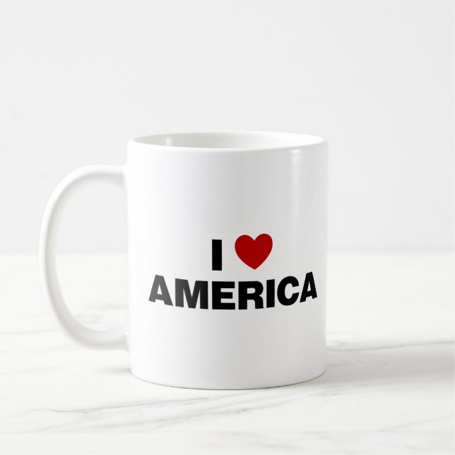 I Kärlek Amerika Kaffemugg (Vänster)