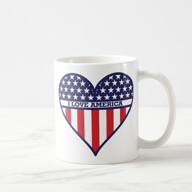 I Kärlek Amerika Kaffemugg (Höger)