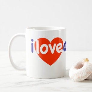 I Kärlek Amerika Kaffemugg