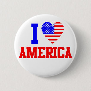 I Kärlek Amerika Knapp