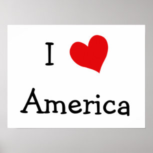 I Kärlek Amerika Poster