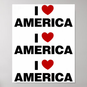 I Kärlek Amerika Poster
