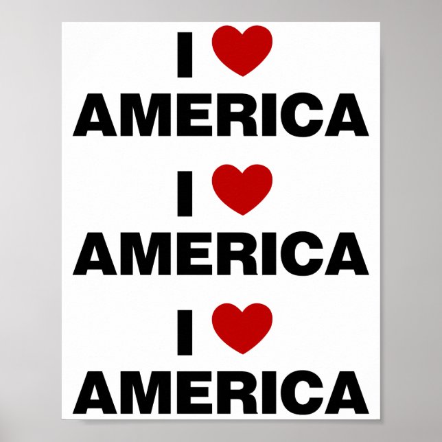 I Kärlek Amerika Poster (Framsidan)