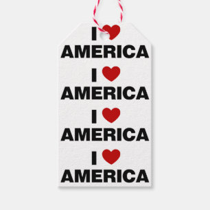I Kärlek Amerika Presentetikett