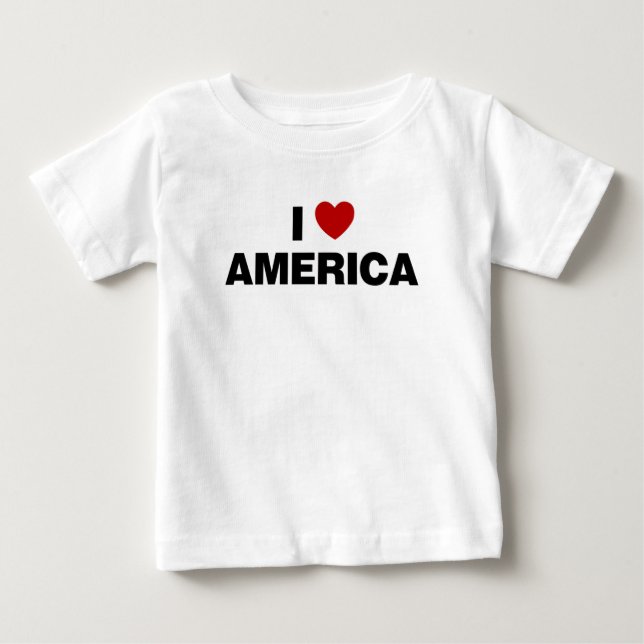 I Kärlek Amerika T Shirt (Framsida)