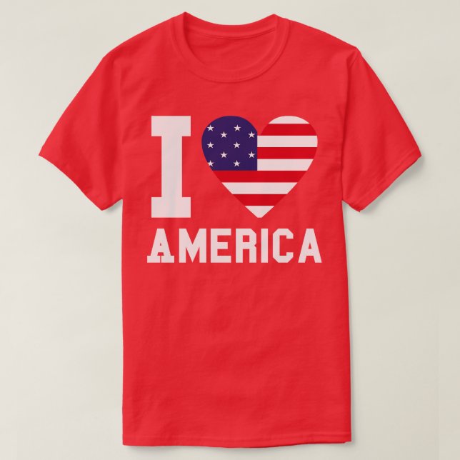I KÄRLEK AMERIKA T SHIRT (Design framsida)