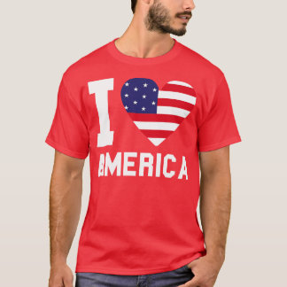 I KÄRLEK AMERIKA T SHIRT