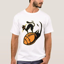 I KÄRLEK AMERIKANSKA FOTBOLL OCH KATTER T SHIRT