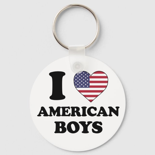 I kärlek Amerikanska pojkar Nyckelring (Framsida)