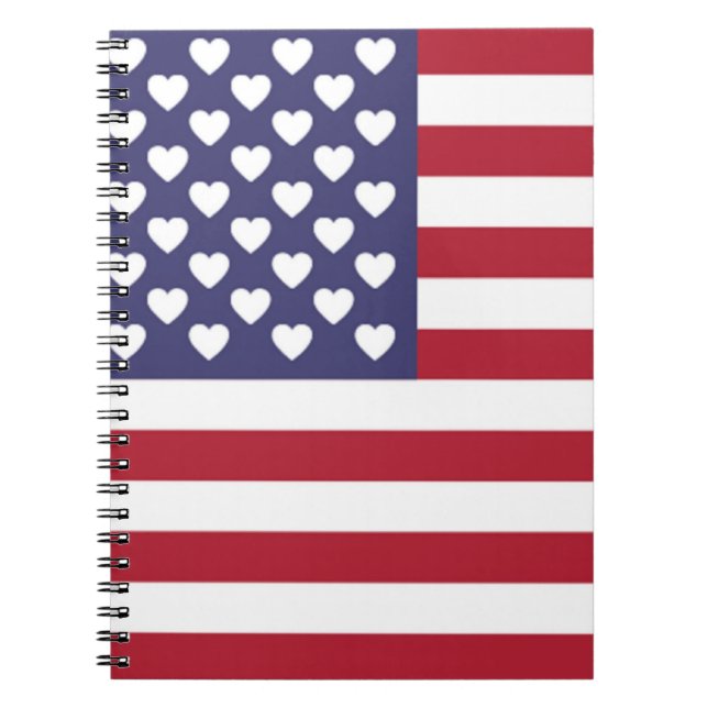 I KÄRLEK AMERIKAS FÖRENTA STATER ANTECKNINGSBOK (Framsidan)
