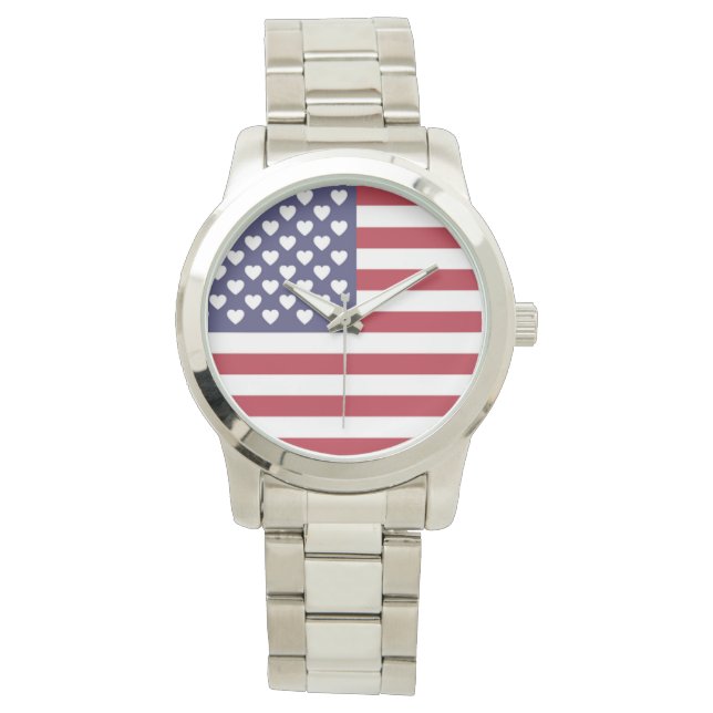 I KÄRLEK AMERIKAS FÖRENTA STATER ARMBANDSUR (Framsida)