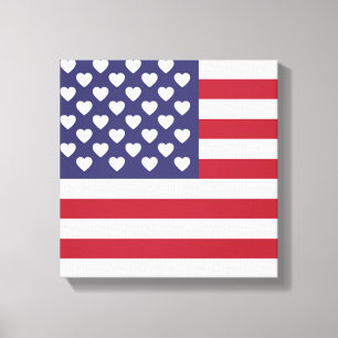 I KÄRLEK AMERIKAS FÖRENTA STATER CANVASTRYCK