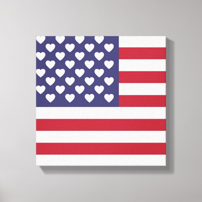 I KÄRLEK AMERIKAS FÖRENTA STATER CANVASTRYCK (Framsida)