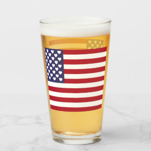 I KÄRLEK AMERIKAS FÖRENTA STATER GLASKOPP