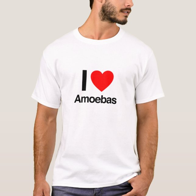 i kärlek amoebas t-shirt (Framsida)