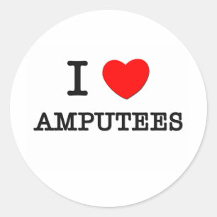 I Kärlek Amputes Runt Klistermärke