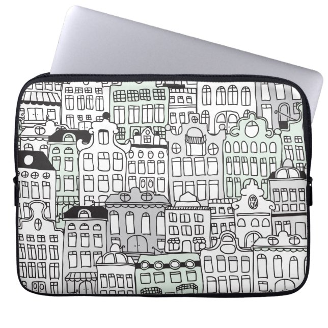 I kärlek amsterdam dutch ikon laptop sleeve (Framsidan)