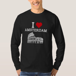I Kärlek Amsterdam Funny Colosseum Gag Joke Skojja T Shirt