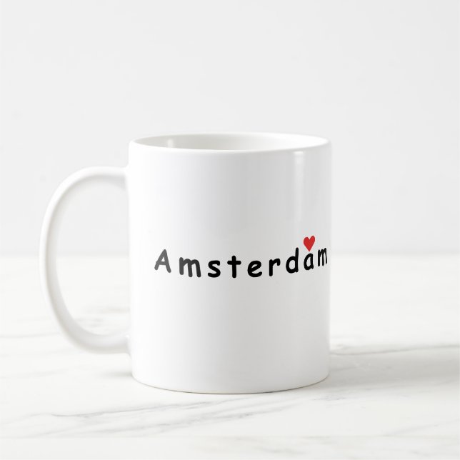 I kärlek Amsterdam Kaffemugg (Vänster)