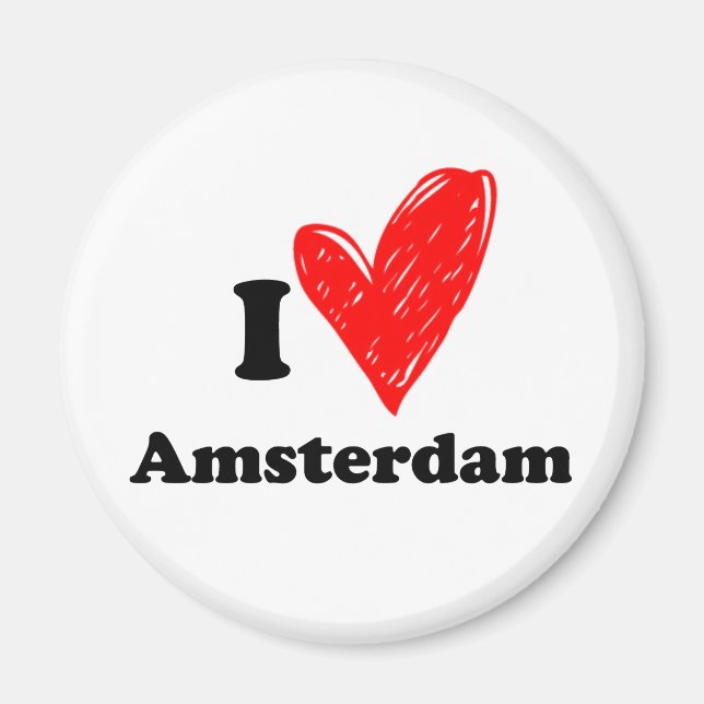 I kärlek Amsterdam Magnet (Framsidan)