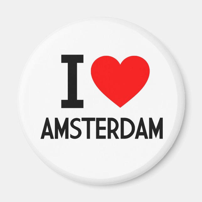 I Kärlek Amsterdam Magnet (Framsidan)