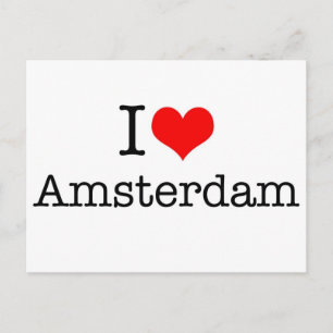 I Kärlek Amsterdam Vykort