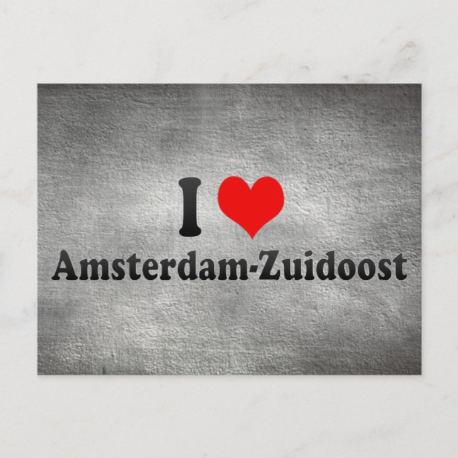 I Kärlek Amsterdam-Zuidoost, Nederländerna Vykort (Framsida)