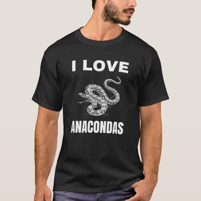 I kärlek Anacondas T Shirt (Framsida)